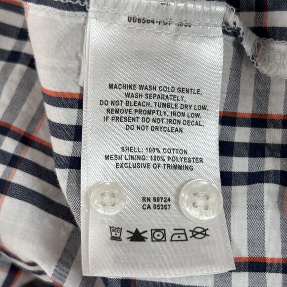 Auburn Tigers Shirt Men's XL White Plaid Football Vented Omni-Shade Pockets - Picture 9 of 10